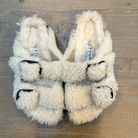 BIRKENSTOCK Papillio Arizona Big Buckle Shearling Teddy Sandals - Picture 4 of 8